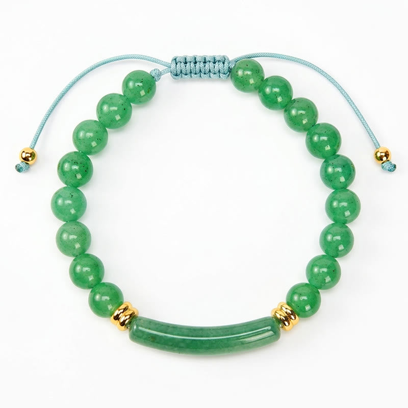 Buddha Stones Amethyst Green Aventurine Tiger Eye Strawberry Quartz Positive Transformation Bracelet - image 3