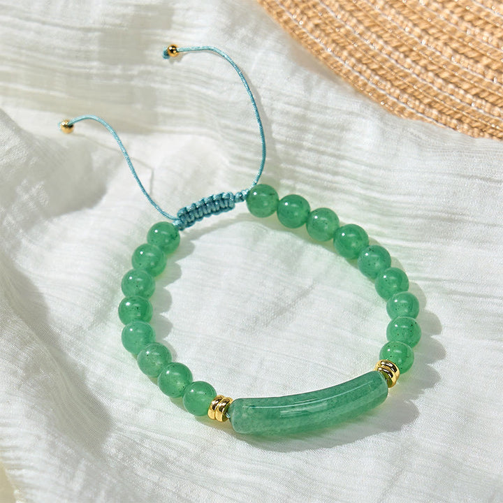 Buddha Stones Amethyst Green Aventurine Tiger Eye Strawberry Quartz Positive Transformation Bracelet - image 1