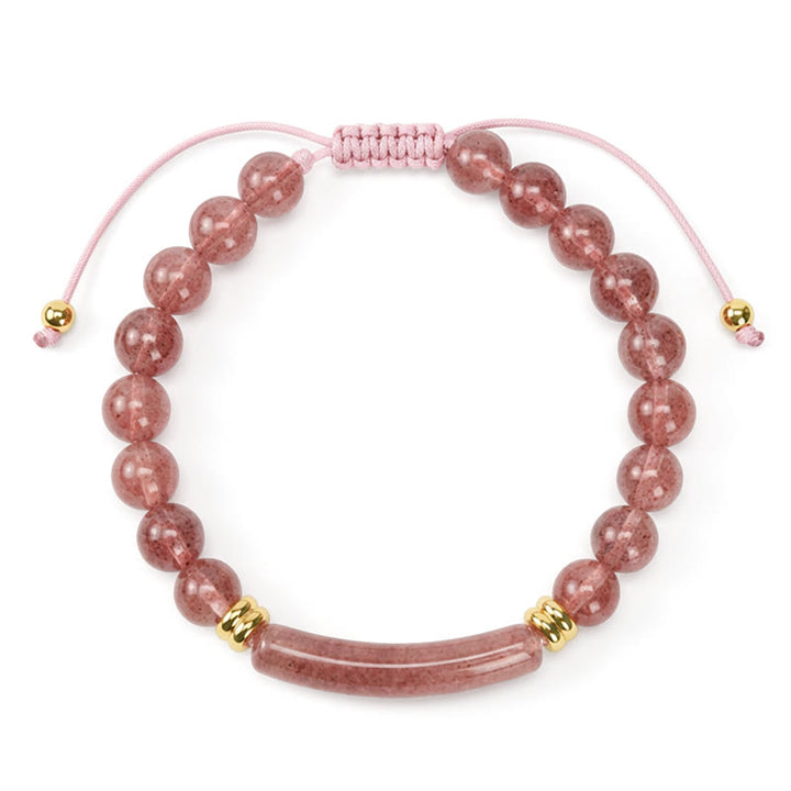 Buddha Stones Amethyst Green Aventurine Tiger Eye Strawberry Quartz Positive Transformation Bracelet - image 21