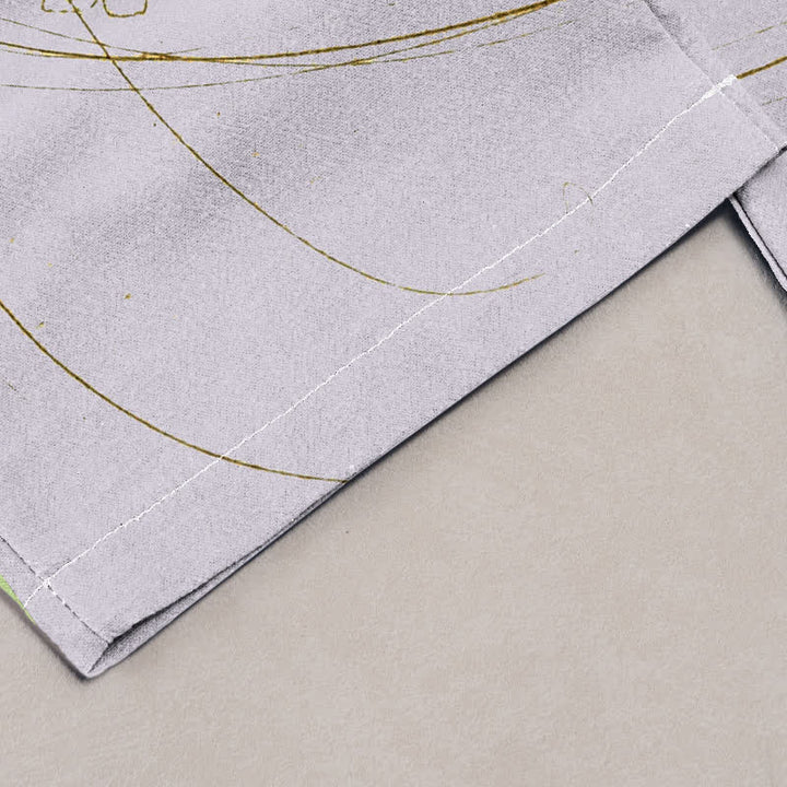 Buddha Stones Pure Cotton Bohemian Butterfly Floral Pattern Women's Elastic Waist Pants With Pockets - image 1