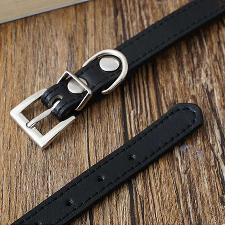 Buddha Stones Tiger Eye Leather Courage Adjustable Cats Dogs Pet Collar - image 16