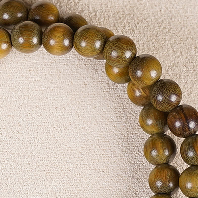 Buddha Stones Red Agate Green Aventurine Five Buddhist Precepts Double Wrap Balance Bracelet - image 19