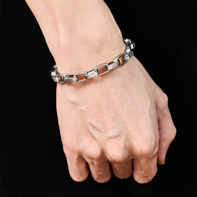 Buddha Stones Chain Chunky Braided Strengthen Cuban Bracelet - image 3
