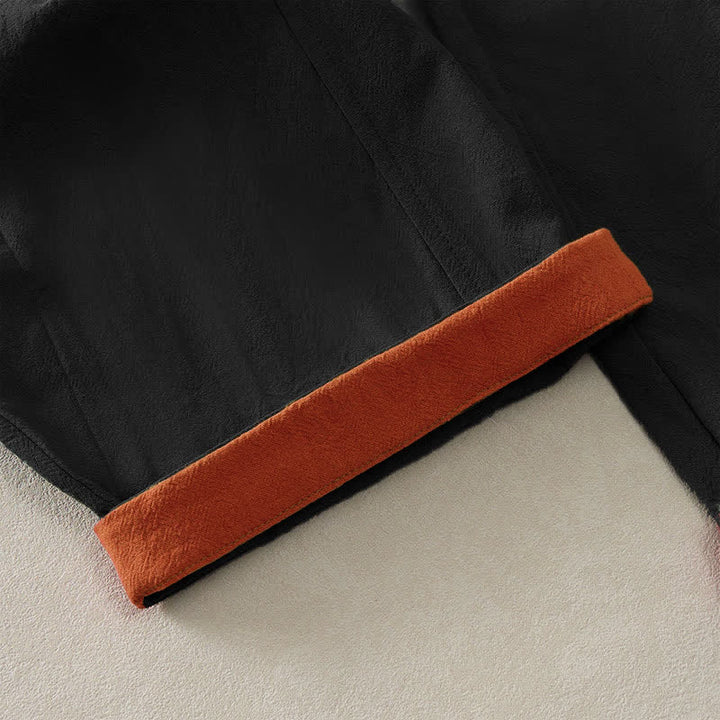 Buddha Stones Spring Casual Drawstring Solid Cotton Women's Harem Pants With Pockets - image 10