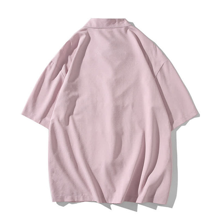 Buddha Stones Summer Tang Style Mandarin Collar Frog Button Bamboo Embroidery Men's Short Sleeve Shirts - image 29