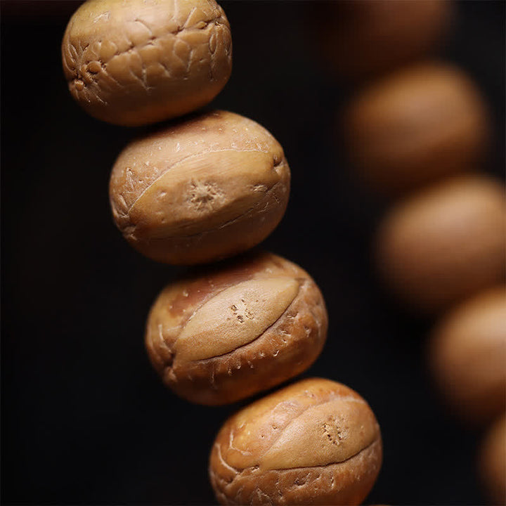 Buddha Stones Phoenix Eye Bodhi Wisdom Tibetan Engraved Tassel Wrist Mala - image 8