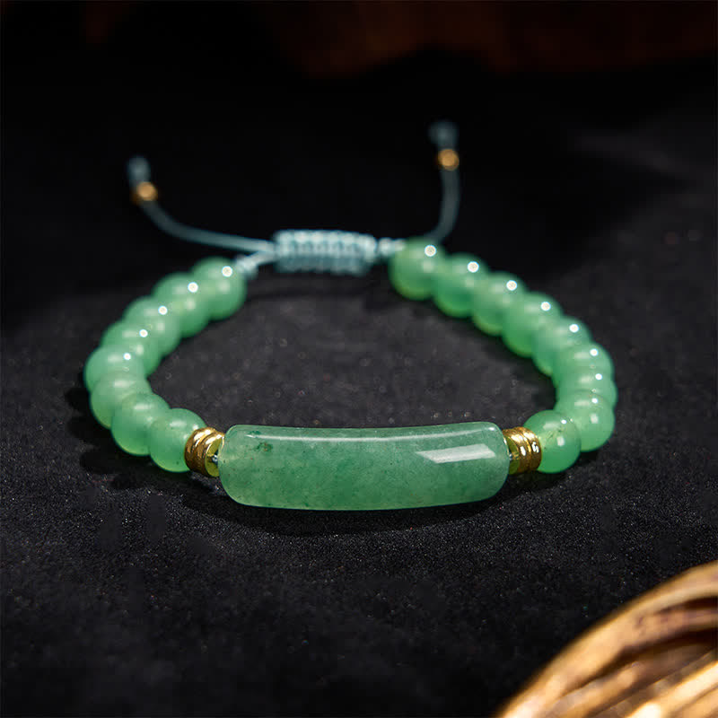 Buddha Stones Amethyst Green Aventurine Tiger Eye Strawberry Quartz Positive Transformation Bracelet - image 5