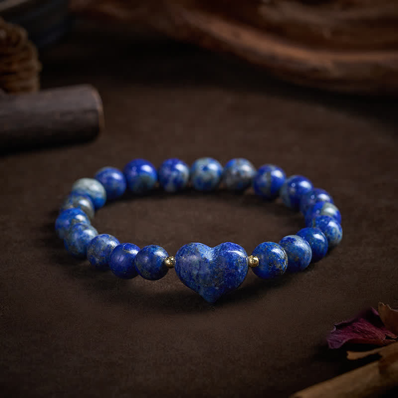 Buddha Stones Natural Amethyst Green Aventurine Tiger Eye Strawberry Quartz Love Heart Spiritual Bracelet - image 37