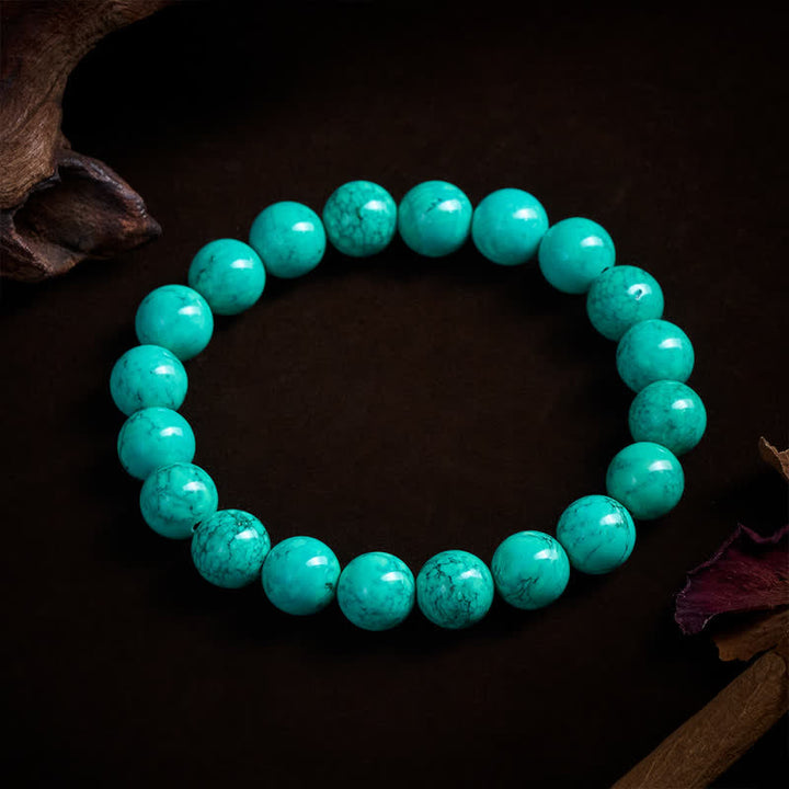 Buddha Stones Tibetan Turquoise Protection Bracelet - Turquoise(Wrist Circumference:16-17cm) - image 8