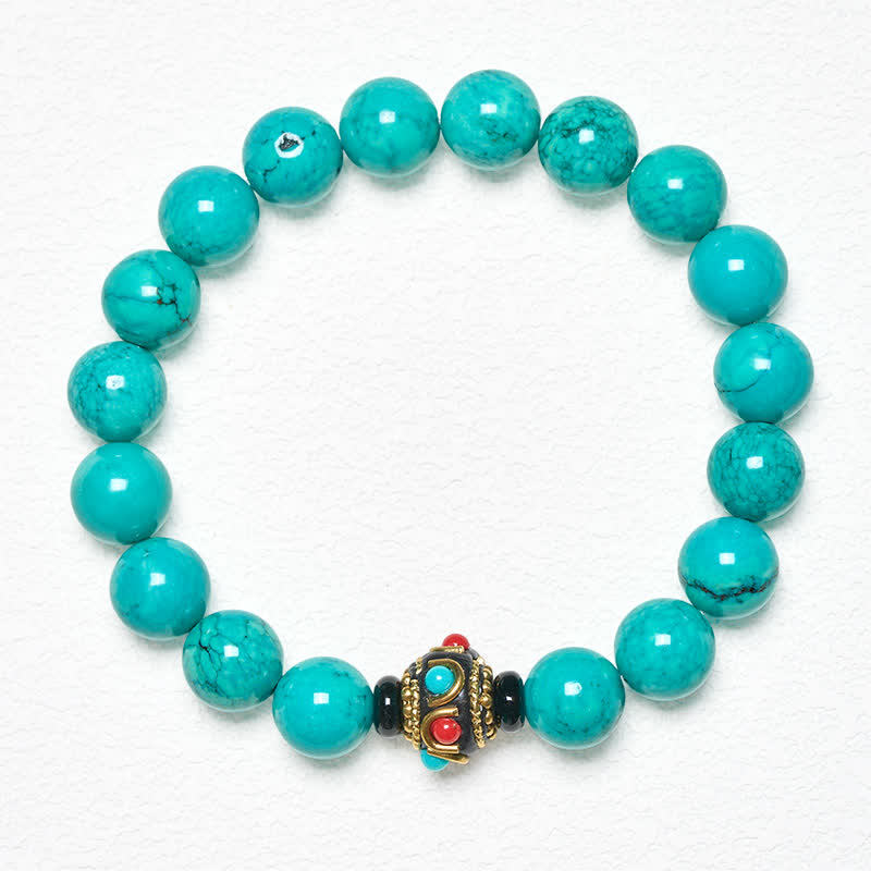 Buddha Stones Tibetan Turquoise Protection Bracelet - image 1