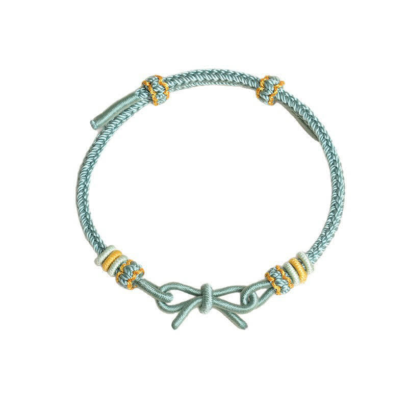 Buddha Stones Hand Woven Butterfly Luck Adjustable Braided Cord Bracelet - image 7