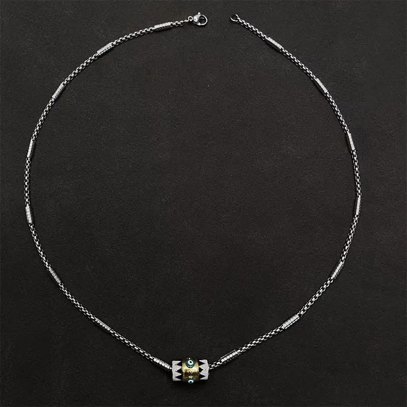 Buddha Stones Copper Enamel Evil Eye Protection Pendant Necklace - image 8