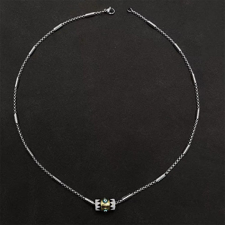 Buddha Stones Copper Enamel Evil Eye Protection Pendant Necklace - image 8