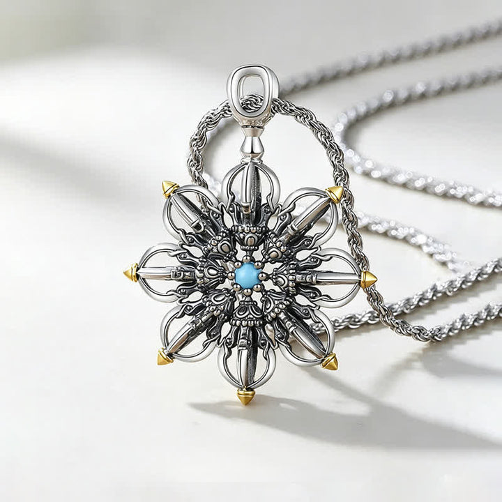 Buddha Stones Copper Lotus New Beginning Pendant Necklace - image 3