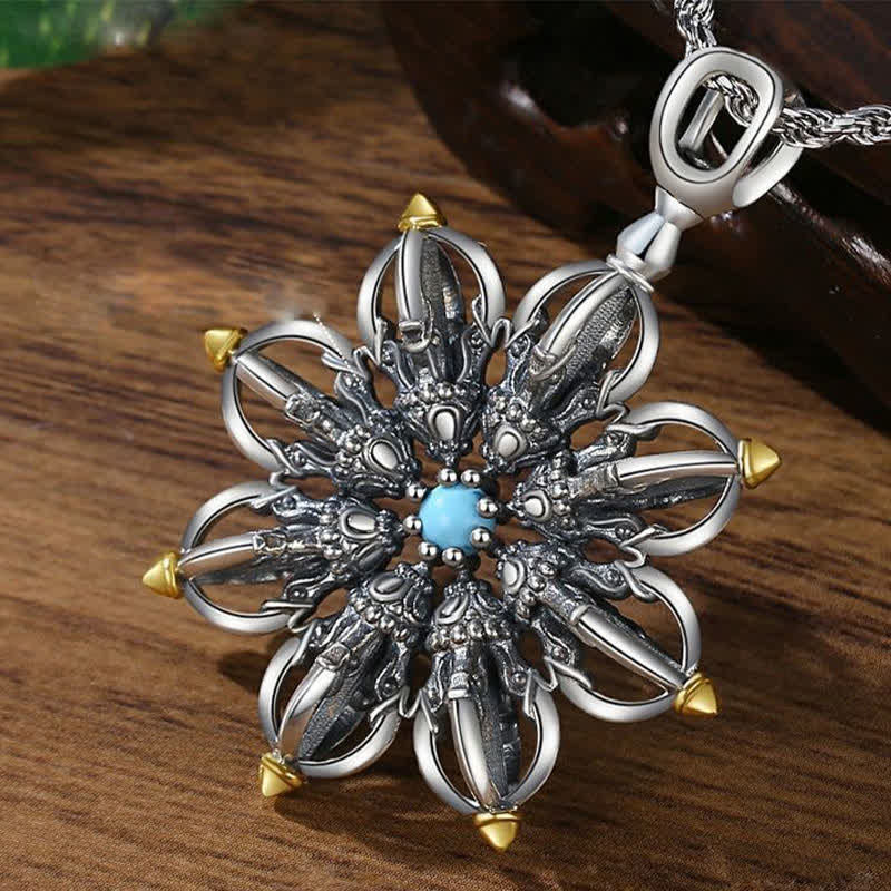 Buddha Stones Copper Lotus New Beginning Pendant Necklace - image 4
