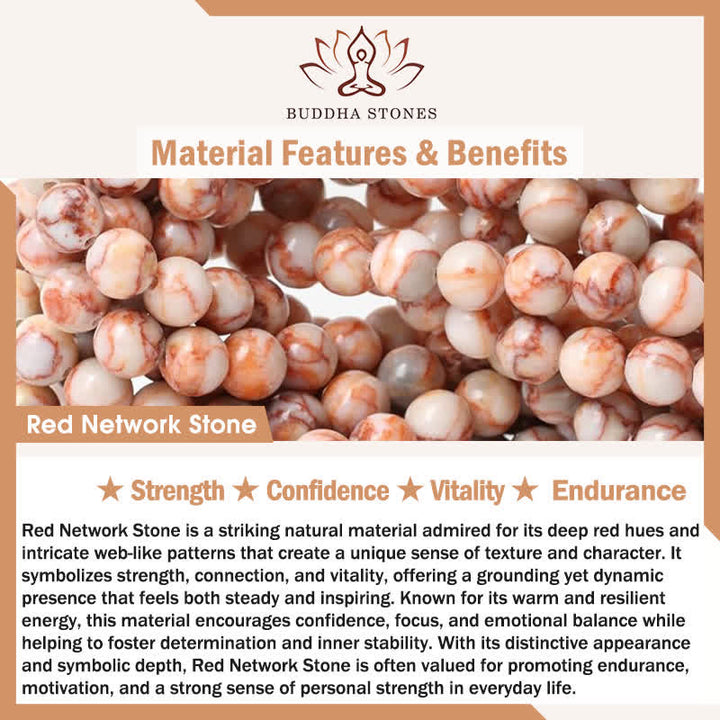 Buddha Stones 3pcs "Awaken Your Courage" Red Agate Calm Bracelet Includes Gift Message Card - image 9