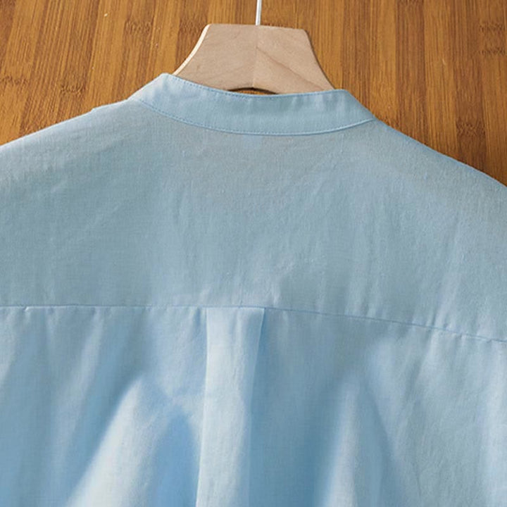 Buddha Stones Summer Casual Pintuck Front Solid Women's Sleeveless Shirts - image 3