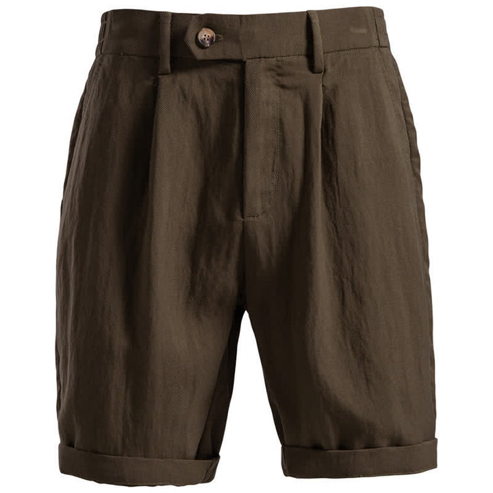 Buddha Stones Summer Casual Classic Zipper Button Solid Bermuda Shorts Men's With Pockets - SaddleBrown - US/UK/AU42，EU52 (2XL) - image 22