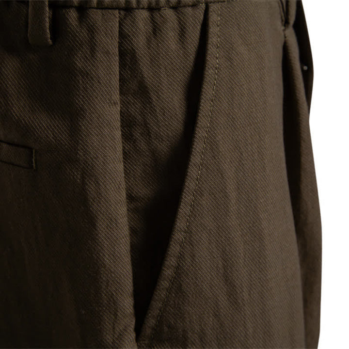 Buddha Stones Summer Casual Classic Zipper Button Solid Bermuda Shorts Men's With Pockets - image 27