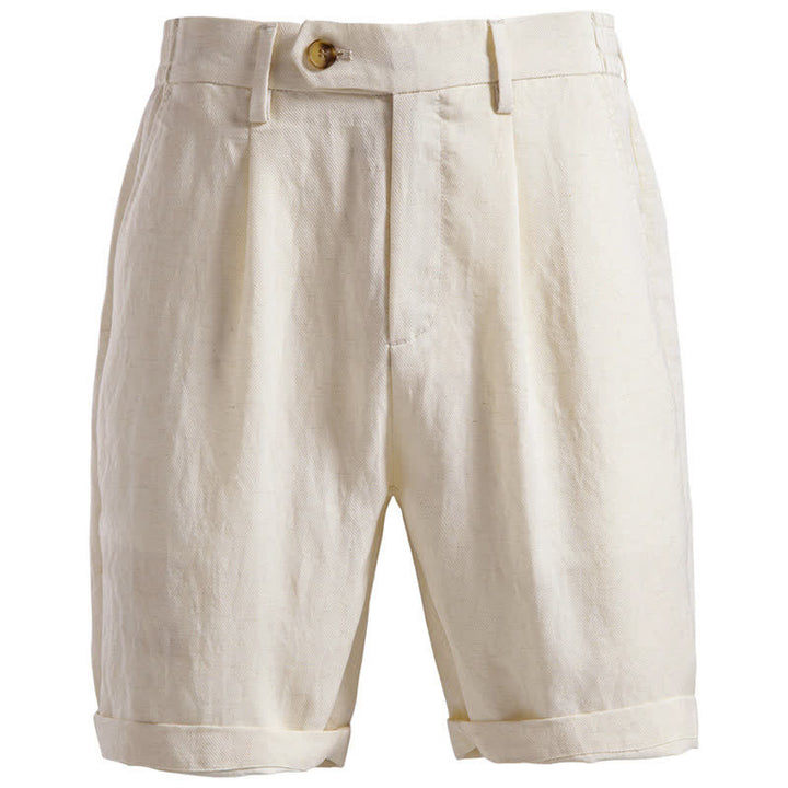 Buddha Stones Summer Casual Classic Zipper Button Solid Bermuda Shorts Men's With Pockets - Beige - US/UK/AU42，EU52 (2XL) - image 32