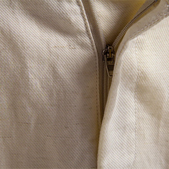 Buddha Stones Summer Casual Classic Zipper Button Solid Bermuda Shorts Men's With Pockets - image 36