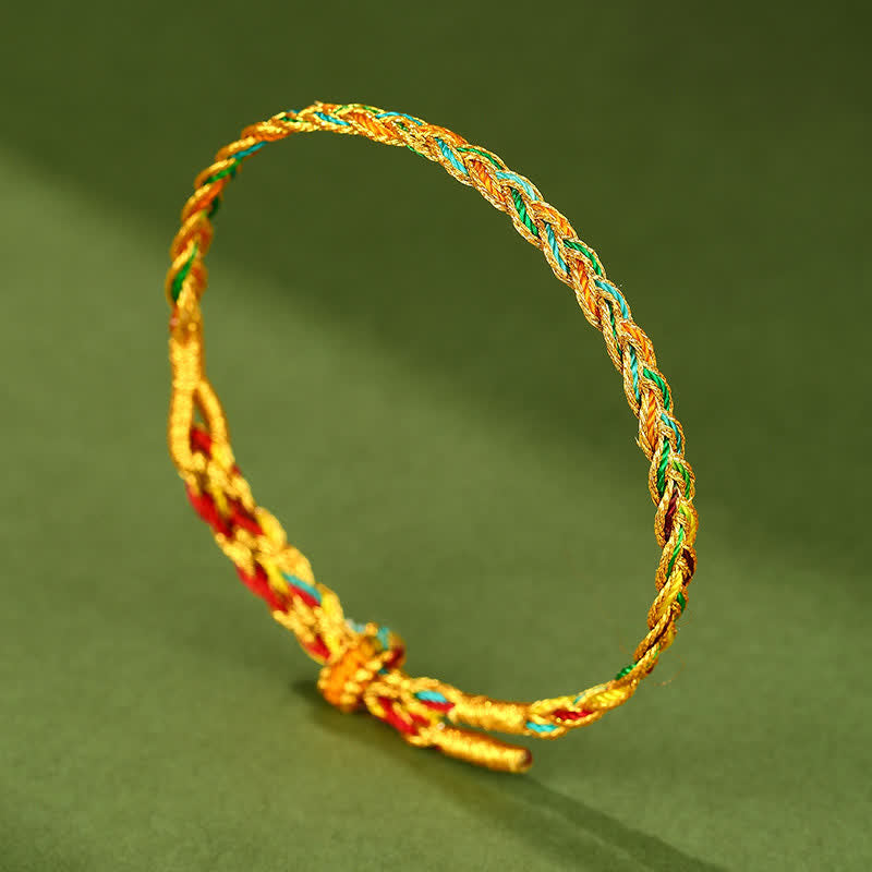 Buddha Stones Hand-Woven Colorful Red String Luck Braided Bracelet - image 1