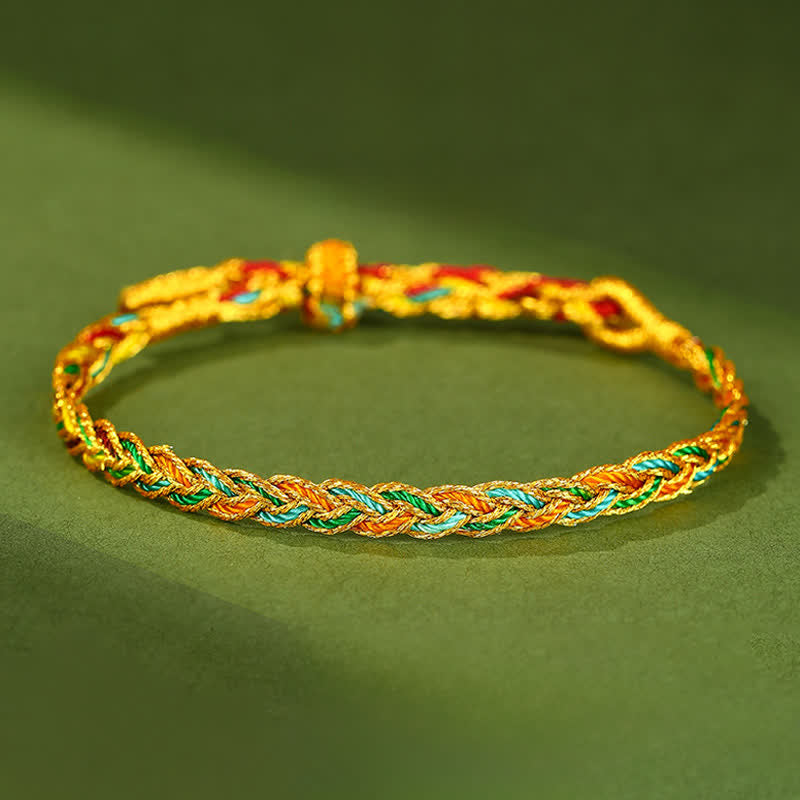 Buddha Stones Hand-Woven Colorful Red String Luck Braided Bracelet - Colorful String - image 0