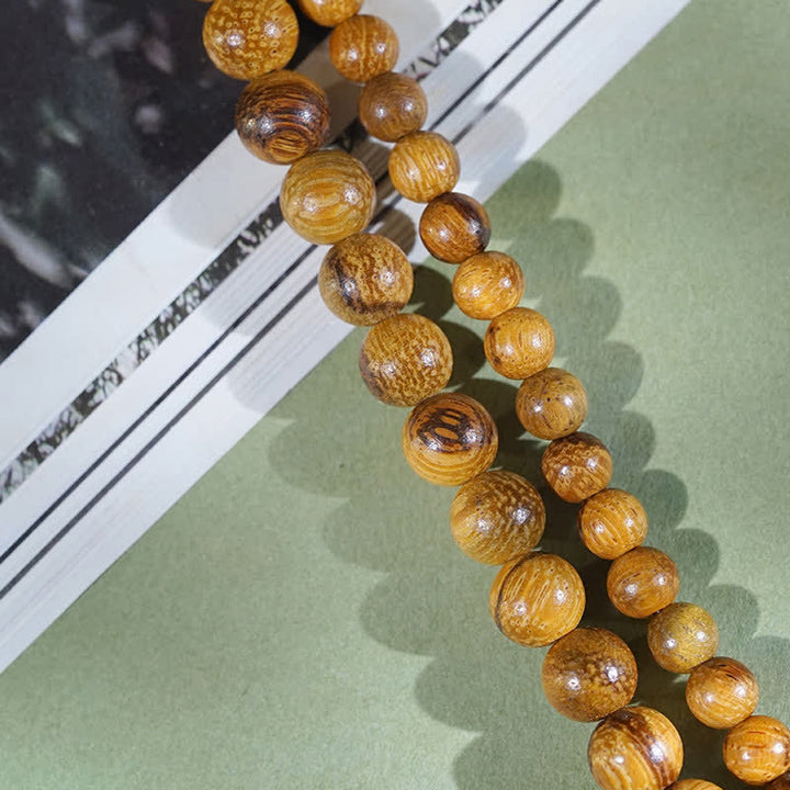 Buddha Stones Natural Marblewood Harmony 108 Bead Mala - image 8