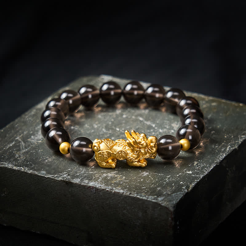 Buddha Stones PiXiu Ice Obsidian Auspicioisness Bracelet - Ice Obsidian（Cleansing ♥ Positive） - image 0