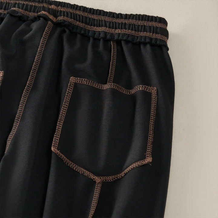 Buddha Stones Summer Casual Minimalist Drawstring Patch Pocket Solid Ankle Pants Women's Straight Leg Pants With Pocket - image 13