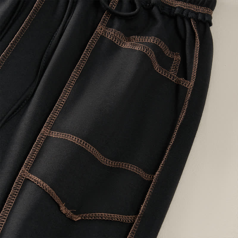 Buddha Stones Summer Casual Minimalist Drawstring Patch Pocket Solid Ankle Pants Women's Straight Leg Pants With Pocket - image 14