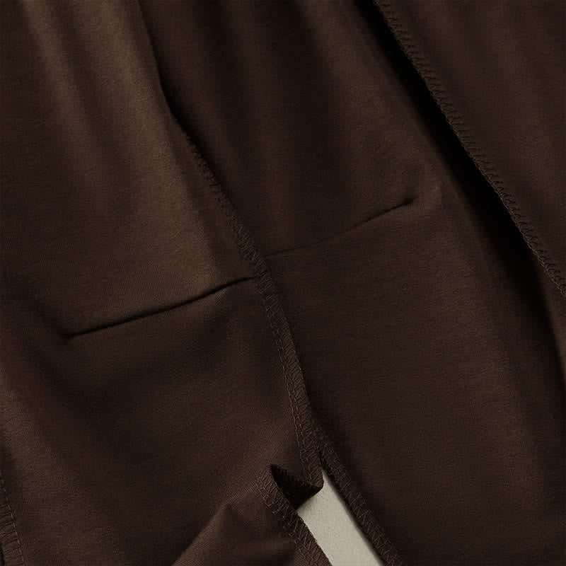 Buddha Stones Summer Casual Minimalist Drawstring Patch Pocket Solid Ankle Pants Women's Straight Leg Pants With Pocket - image 24