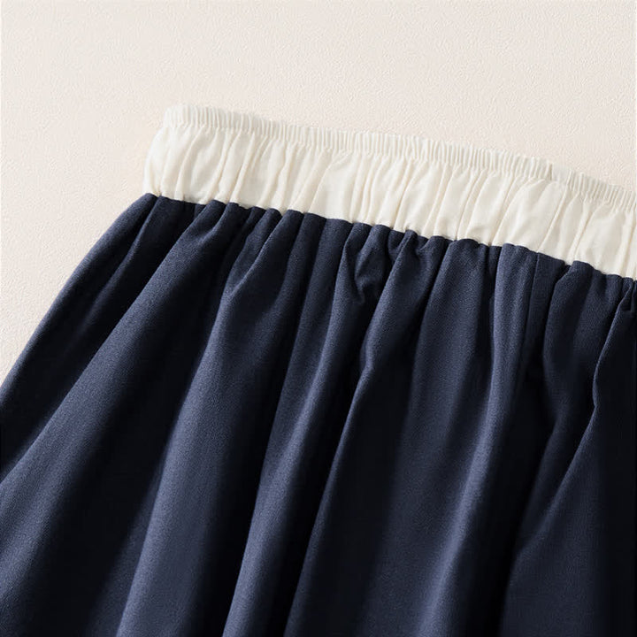 Buddha Stones Summer Casual Drawstring Solid Cropped Pants Women's Straight Leg Pants With Pocket - image 10