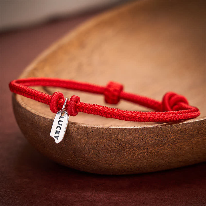Buddha Stones Handmade Braided Red String LUCKY Charm Adjustable Bracelet - image 3