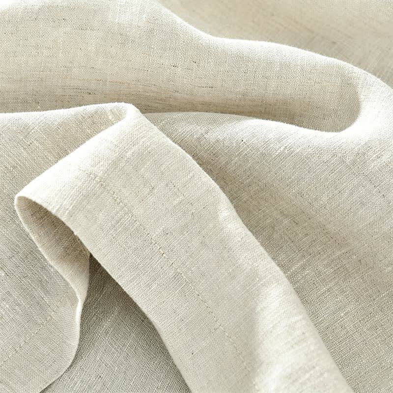 Buddha Stones Summer Casual Minimalist Button-Up Solid Linen Men's Short Sleeve Shirts - image 7