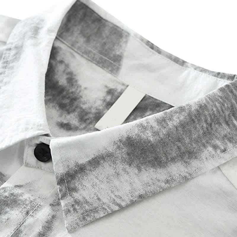 Buddha Stones Summer Casual Button-Up Abstract Men's Short Sleeve Shirts With Pocket - image 8