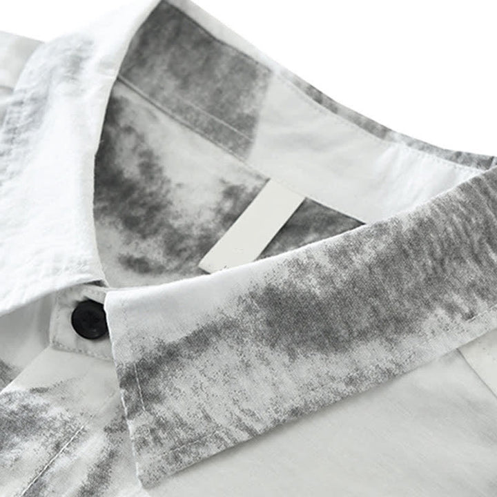 Buddha Stones Summer Casual Button-Up Abstract Men's Short Sleeve Shirts With Pocket - image 8