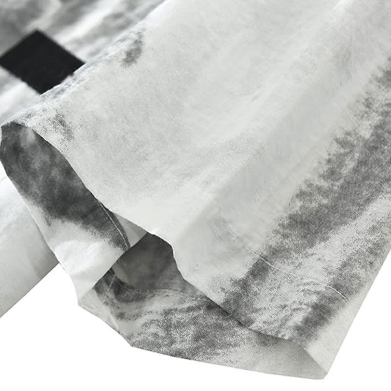 Buddha Stones Summer Casual Button-Up Abstract Men's Short Sleeve Shirts With Pocket - image 3