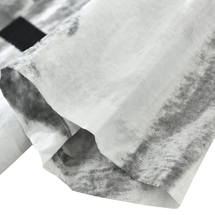 Buddha Stones Summer Casual Button-Up Abstract Men's Short Sleeve Shirts With Pocket - image 3
