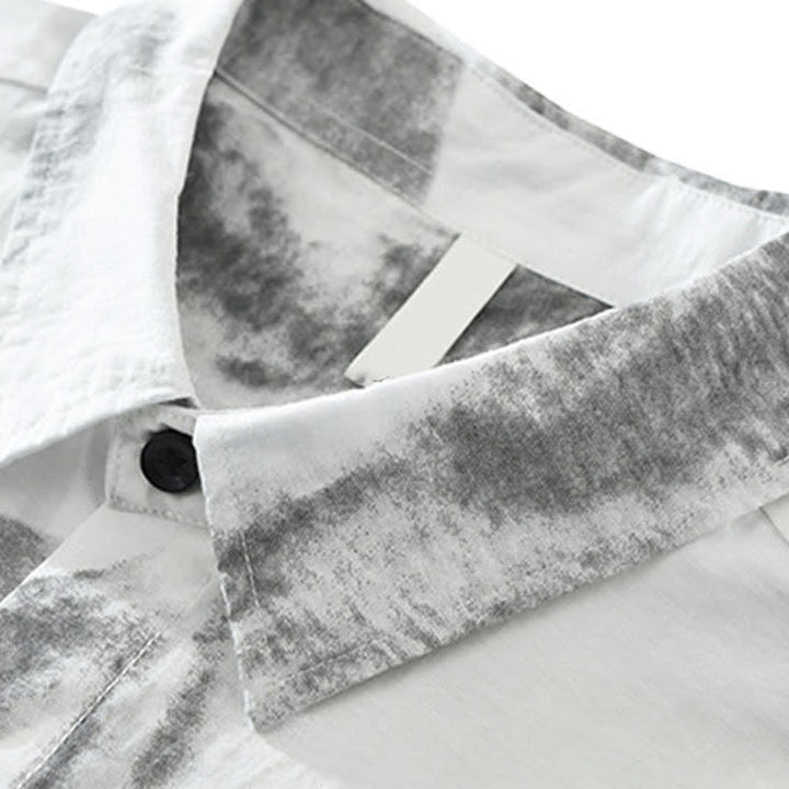 Buddha Stones Summer Casual Button-Up Abstract Men's Short Sleeve Shirts With Pocket - image 4