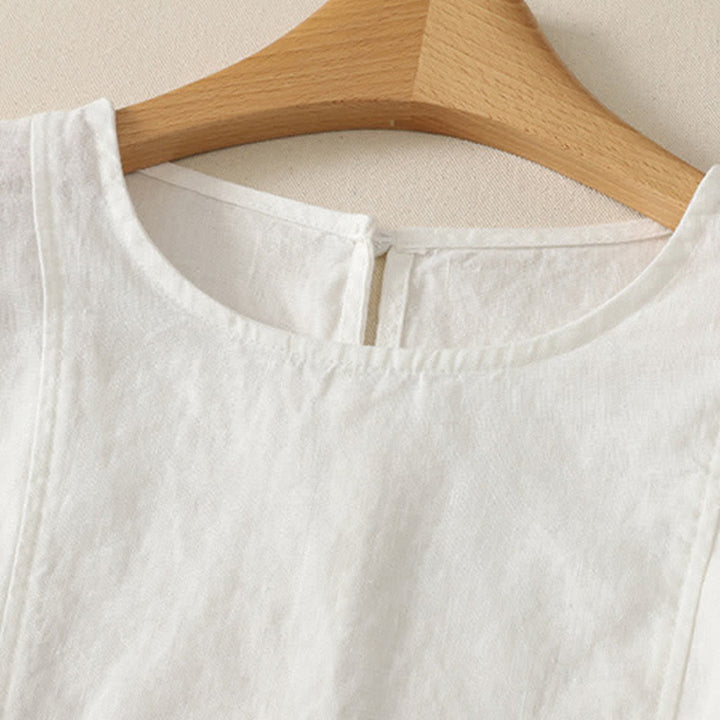 Buddha Stones Summer Casual Elegant Solid Tank Top Women's Sleeveless T-Shirts - image 15
