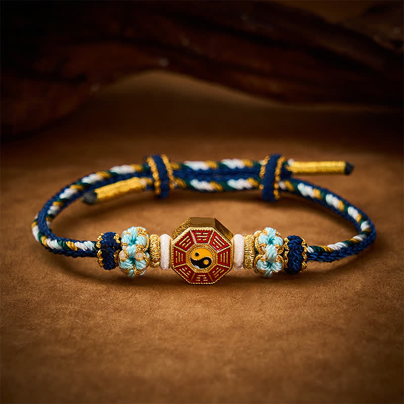 Buddha Stones Protection Colorful String Bagua Chinese Coin Hand-Woven Tibetan Braided Bracelet - image 18