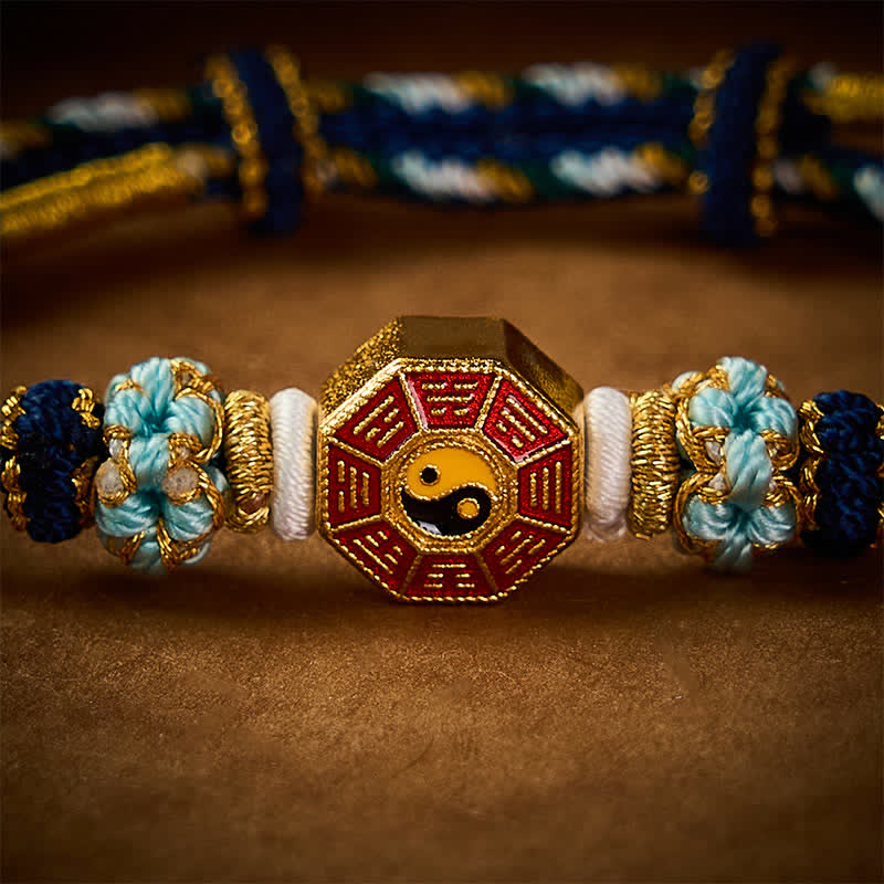 Buddha Stones Protection Colorful String Bagua Chinese Coin Hand-Woven Tibetan Braided Bracelet - image 20