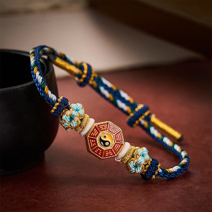 Buddha Stones Protection Colorful String Bagua Chinese Coin Hand-Woven Tibetan Braided Bracelet - image 17