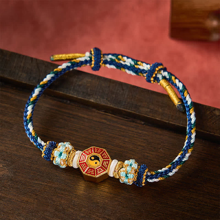 Buddha Stones Protection Colorful String Bagua Chinese Coin Hand-Woven Tibetan Braided Bracelet - image 16