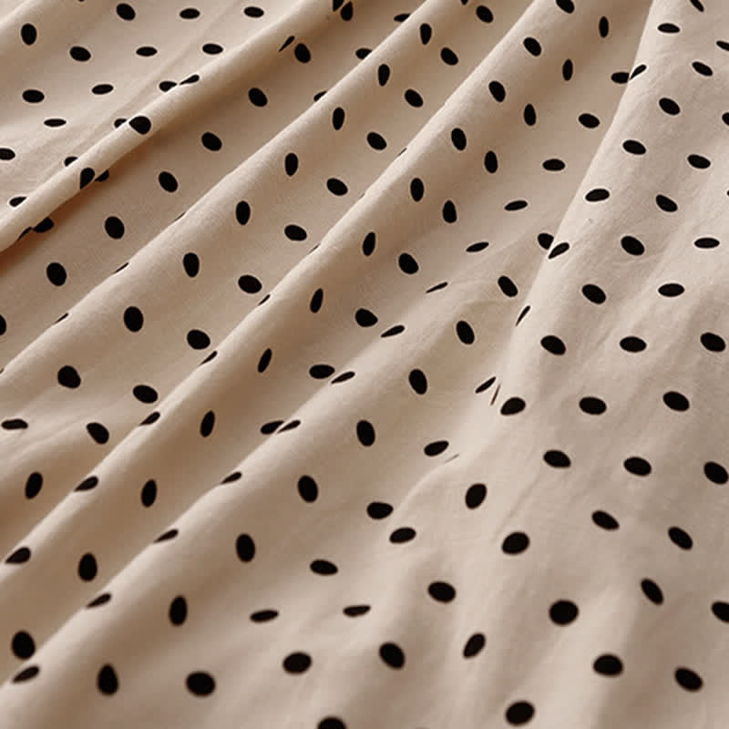 Buddha Stones Summer Vintage Polka Dot Women's Summer Sleeveless Dress - image 7