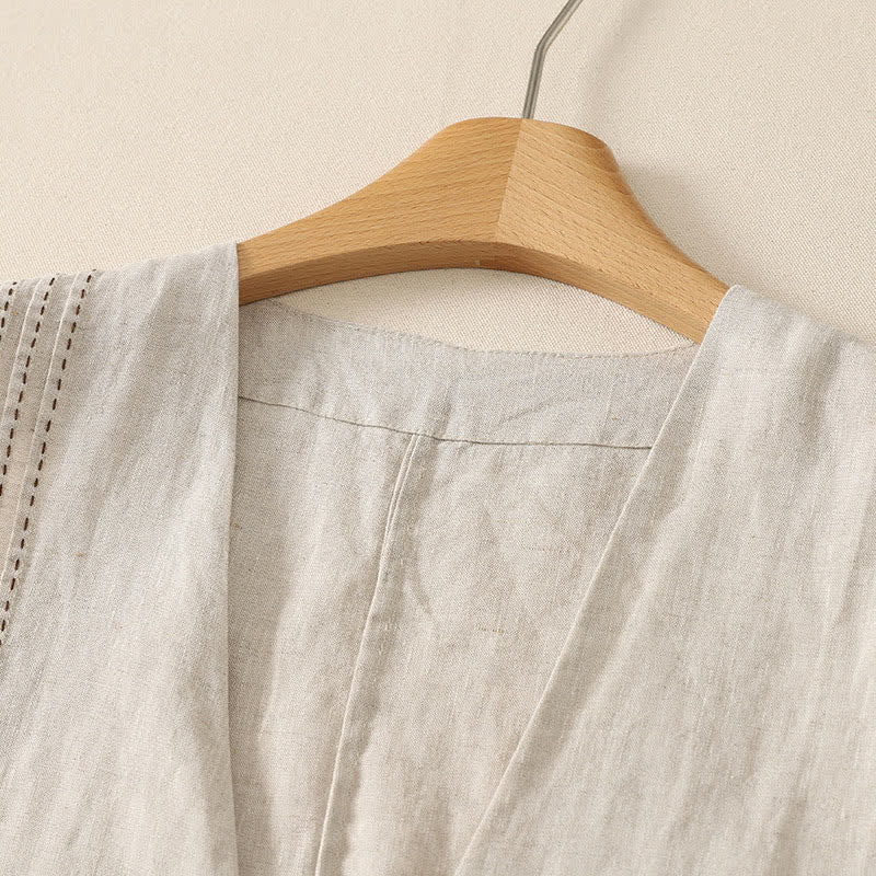 Buddha Stones Summer Casual Minimalist Button-Up Solid Women's Sleeveless Shirts Tank Top - image 2