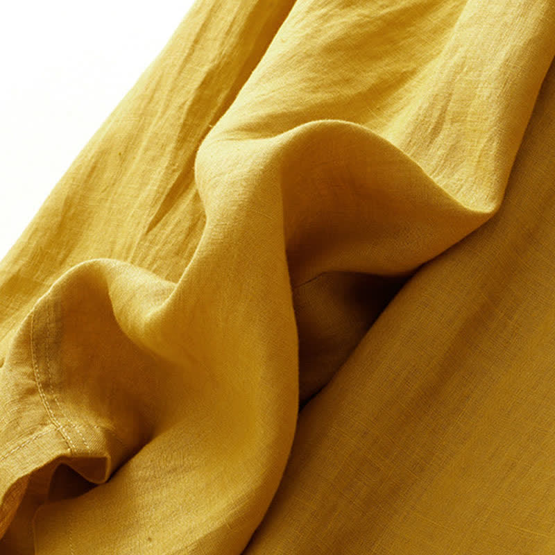 Buddha Stones Summer Casual Minimalist Drawstring Solid Ankle Pants Women's Straight Leg Pants With Pocket - image 3
