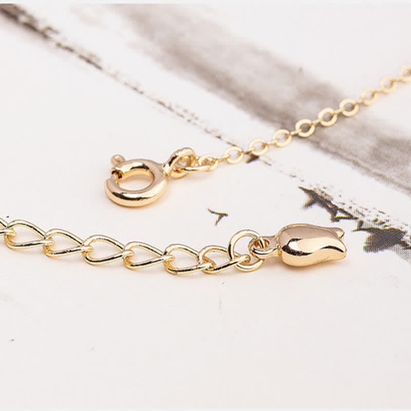 Buddha Stones Hetian Jade Peace Buckle Harmony Minimalist Round Chain Bracelet - image 9