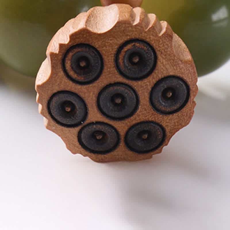 Buddha Stones White Bodhi Seed Lotus Pod Grounding Hand-Polished Tactile Meditation Beads Decorations - image 16